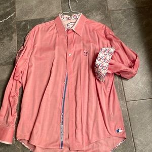 Robert Graham dress baseball shirt